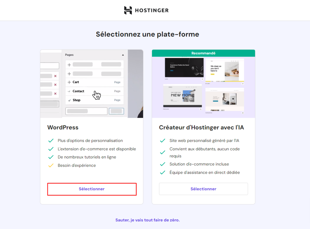 Choisir la plateforme WordPress pour créer votre site web
