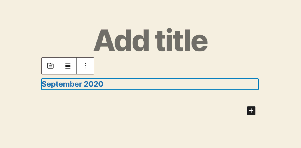 Configurer un widget nouvellement ajouté à l'aide de l'éditeur WordPress Gutenberg