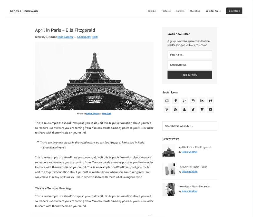 Bannière de plugin WordPress Simple Social Icons