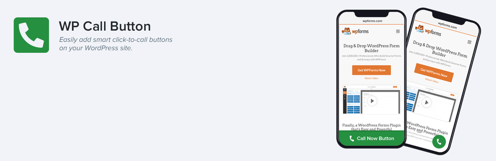 Bannière du plugin WordPress WP Call Button