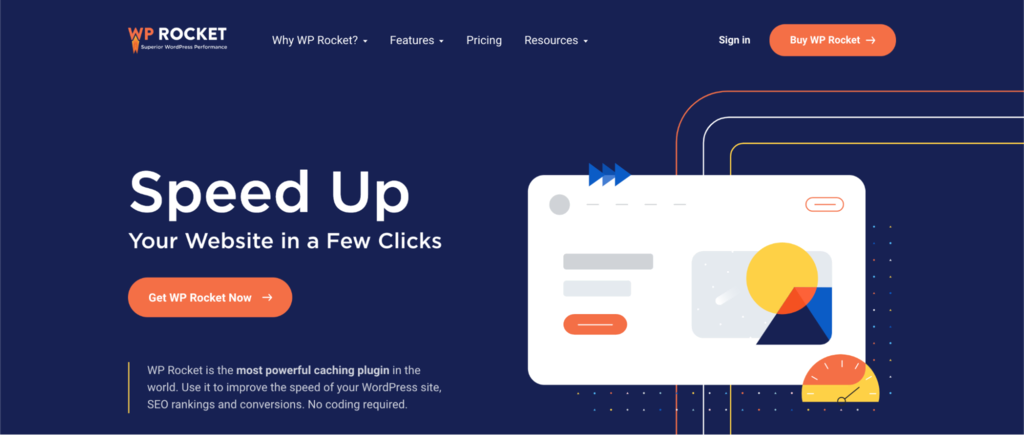 Landing page de WProcket.