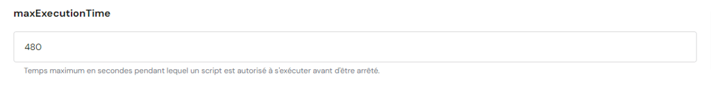 Augmenter le temps d'ex&eacute;cution maximum de WordPress via hPanel