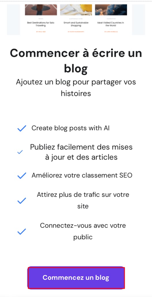 commencer un blog sur l'&eacute;diteur mobile