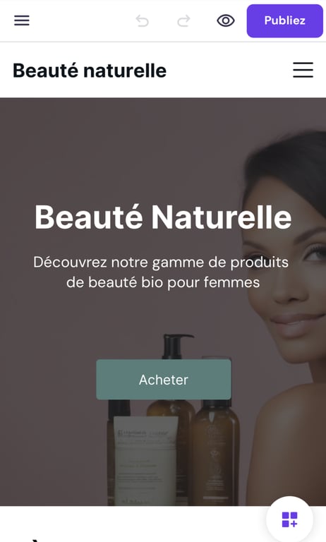 Mettre en ligne un site sur l'éditeur mobile 