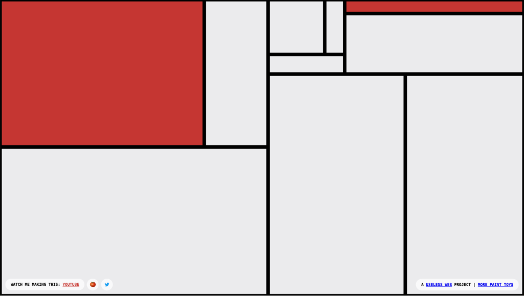 Page d’accueil de Mondrian And Me