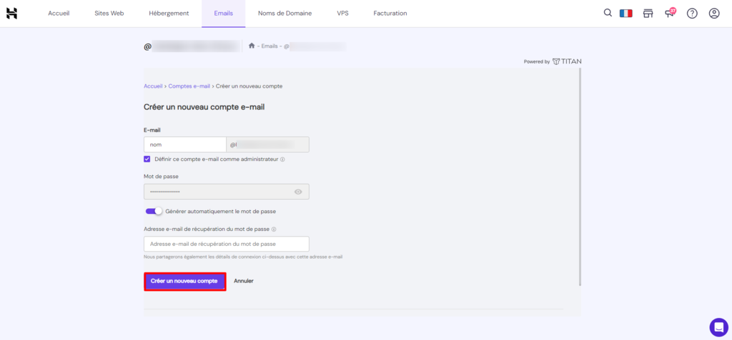 Assistant d'installation de Titan