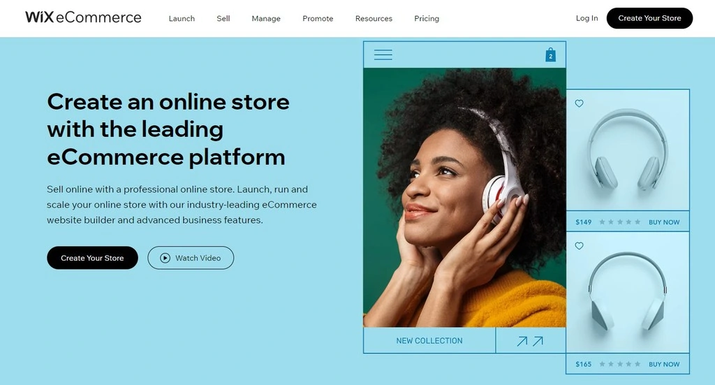 Configuration de la page standard de Wix eCommerce