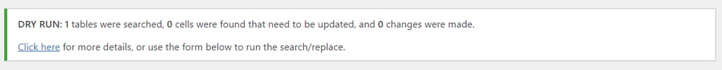 passer-de-wordpress-com-a-wordpress-org L'interface de l'extension Better Search Replace dans le tableau de bord de WordPress