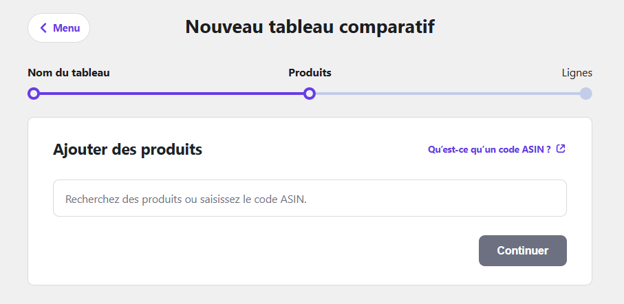 L'ajout d'une nouvelle option de produit dans la création d'un tableau de comparaison à l'aide de l'extension Hostinger Amazon Affiliate Connector.