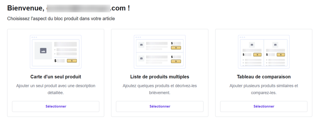Ajouter des produits Amazon à un article WordPress
