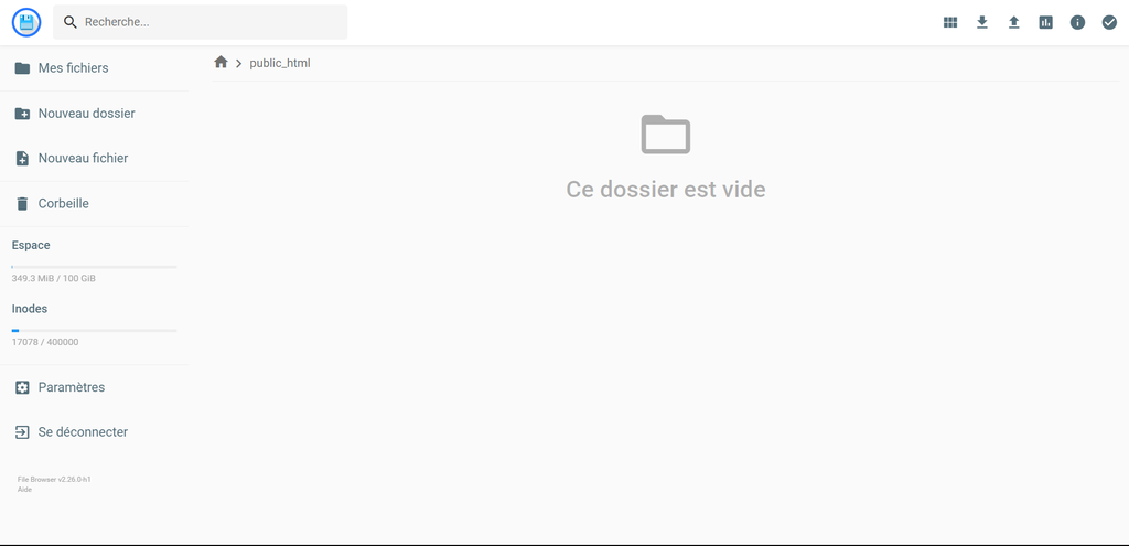restaurer-WordPress-a-partir-dune-sauvegarde Le fichier public_html dans le gestionnaire de fichiers de Hostinger.