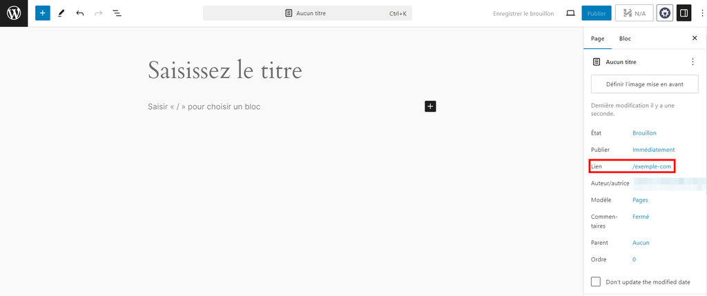 comment-ajouter-un-article-a-une-page-wordpress L'éditeur de site de WordPress montrant le processus de création d'une page d'accueil