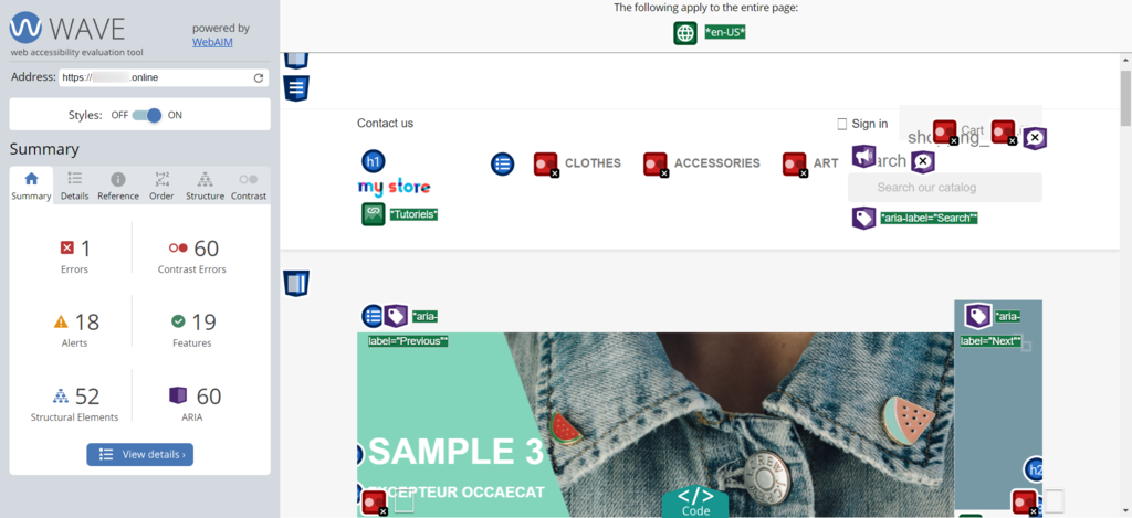 r&eacute;sum&eacute; audit pour l''accessibilit&eacute; d'un site web