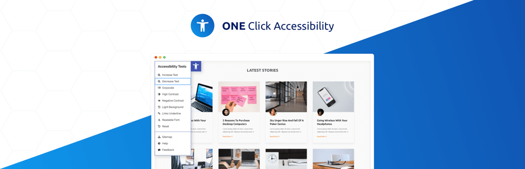 one click accessibilit&eacute; un plugin wordpress con&ccedil;u pour am&eacute;liorer l'accessibilit&eacute; de votre site
