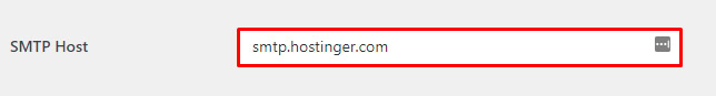 Insérer votre hôte SMTP sur WP Mail SMTP