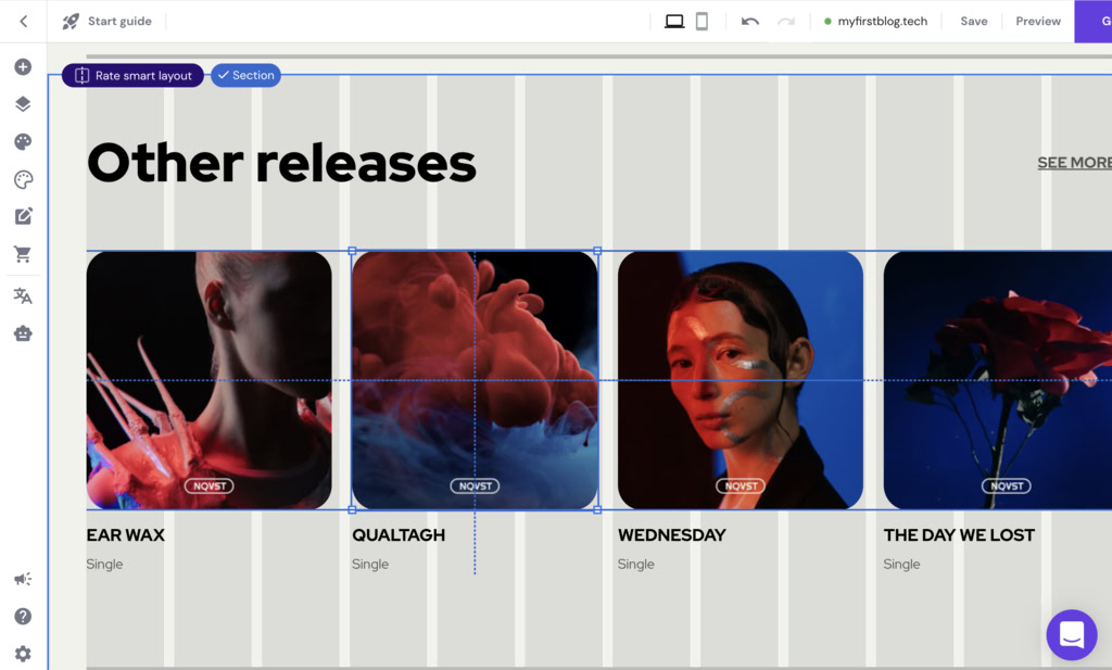 éditeur-glisser-déposer-hostinger L'éditeur glisser-déposer du créateur de sites de Hostinger