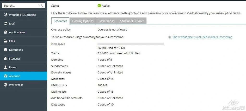 Panneau-de-contrôle-Plesk Panneau de contrôle Plesk - une meilleure cPanel alternative