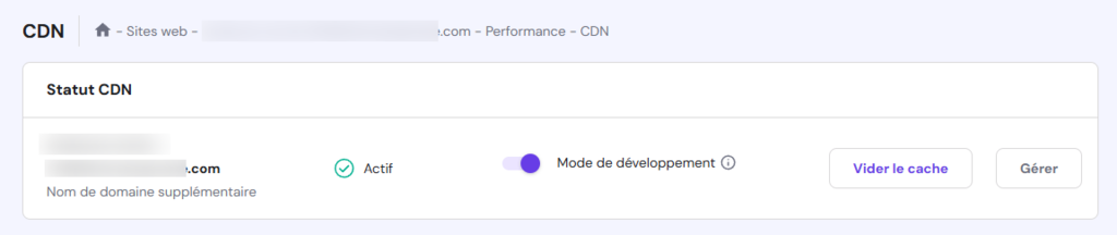 Activer le CDN sur hPanel