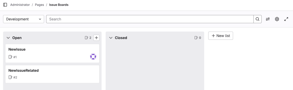 Apparence des panneaux d'affichage de GitLab