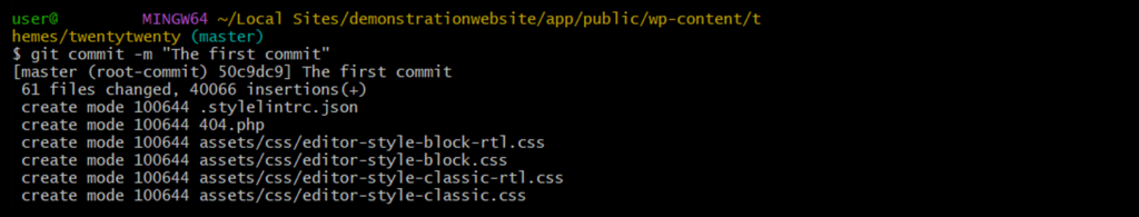 Utilisation de la commande git commit pour enregistrer les modifications dans le référentiel