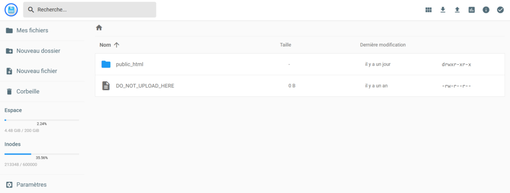 Présentation du gestionnaire de fichiers