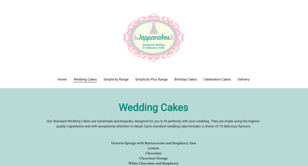 Site web Jappacakes