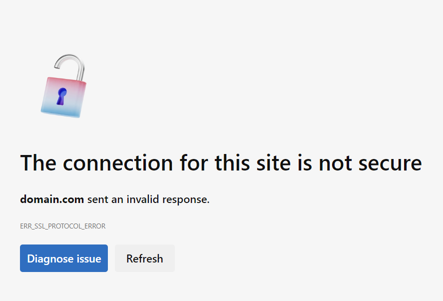 ERR_SSL_PROTOCOL_ERROR dans Microsoft Edge