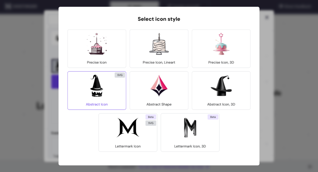 Sélection du style du logo