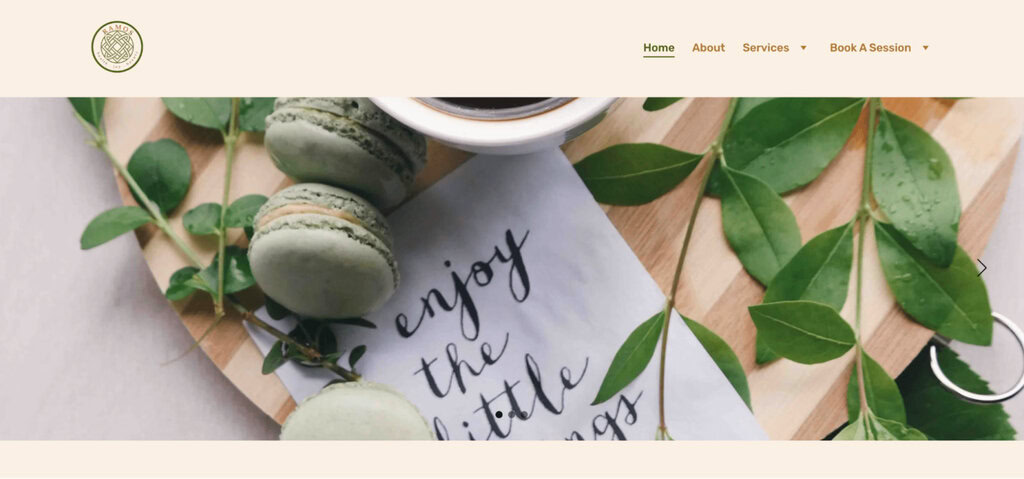 Page d'accueil de Ramos Wellness