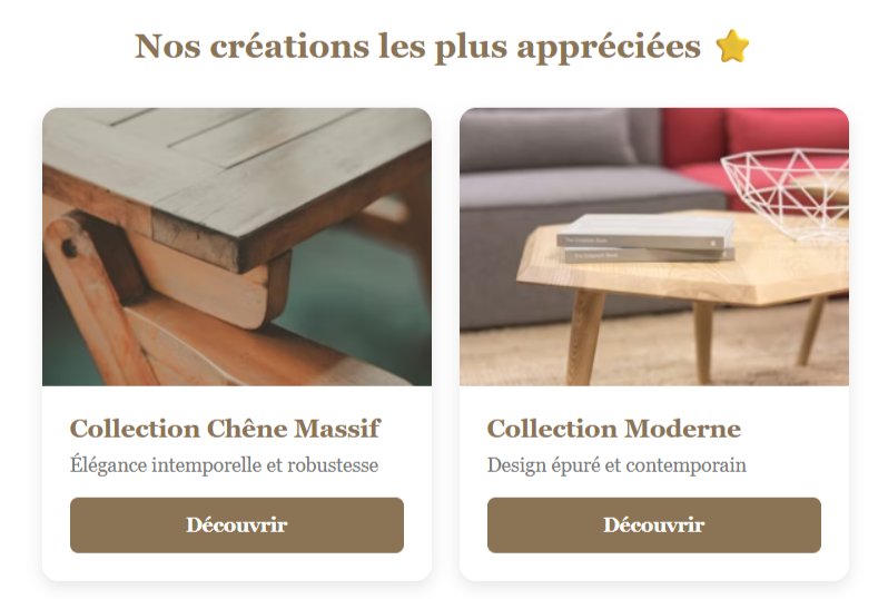 Exemple de template créé avec Hostinger Reach
