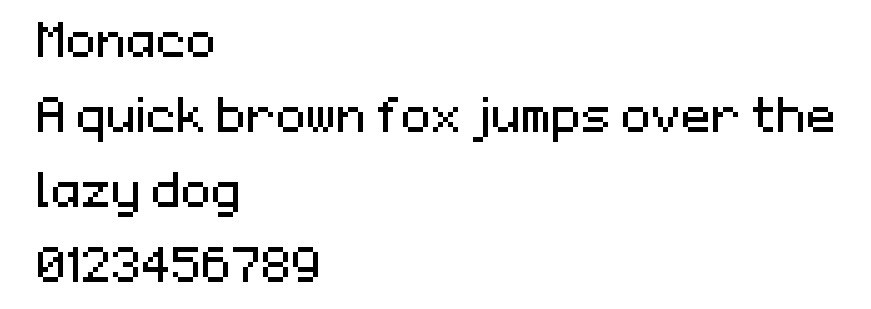 Les lettres et les chiffres de Monaco