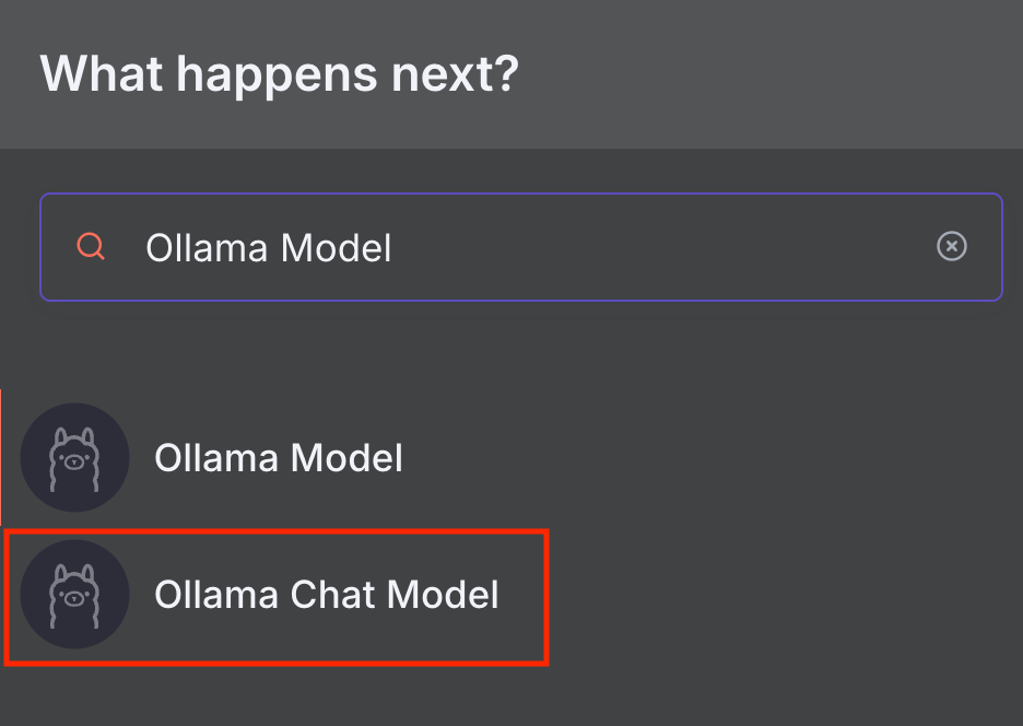 N&oelig;uds du mod&egrave;le Ollama dans n8n