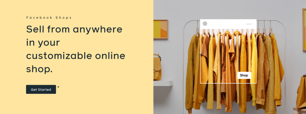 Boutiques Facebook, vendez de n'importe où dans votre boutique en ligne personnalisable.