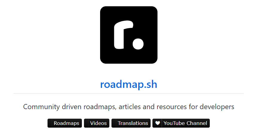 Dépôt GitHub kamranahmedse/developer-roadmap