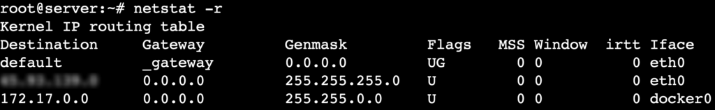 La sortie de la commande netstat -r affiche une table de routage IP.