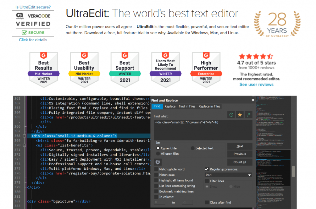 Editeur de texte UltraEdit