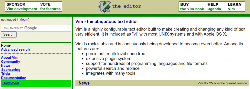 Editeur de texte Vim