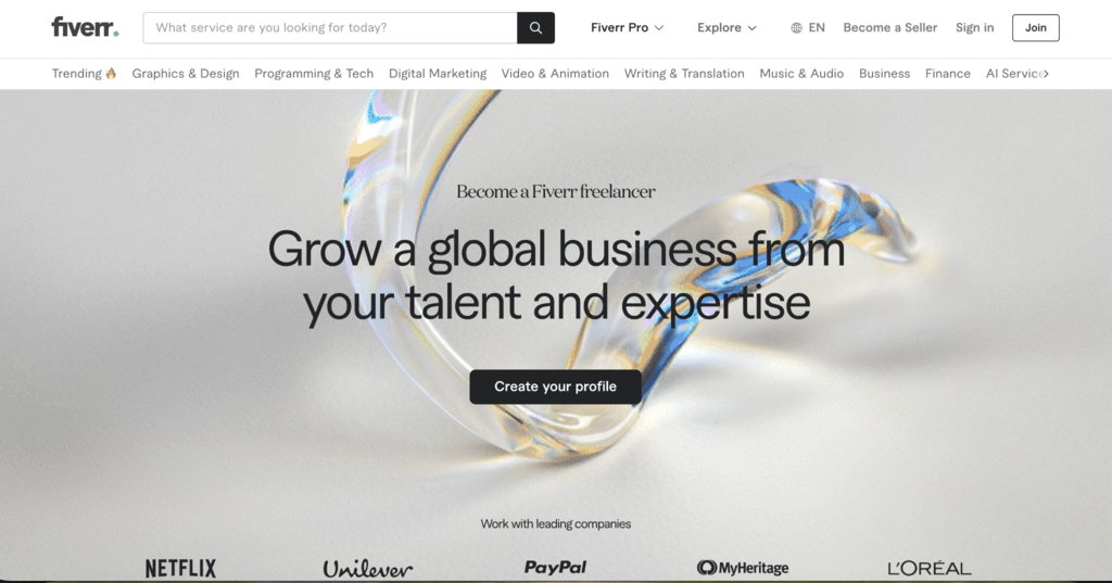 Comment gagner de l’argent en voyageant - Fiverr Pro