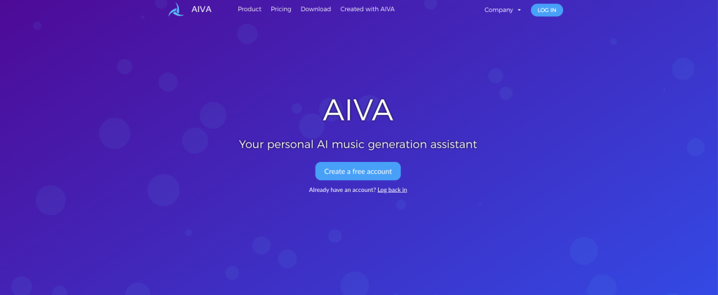 Page d'accueil AIVA