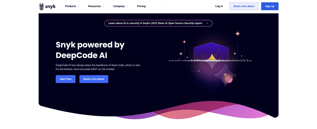 Page d'atterrissage DeepCode