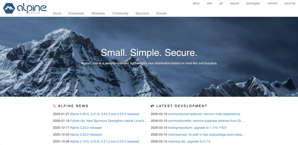 Le meilleur système d'exploitation pour Docker : Alpine Linux