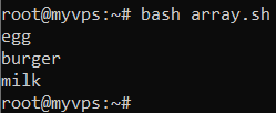 Script Bash permettant de créer et d'afficher un tableau.