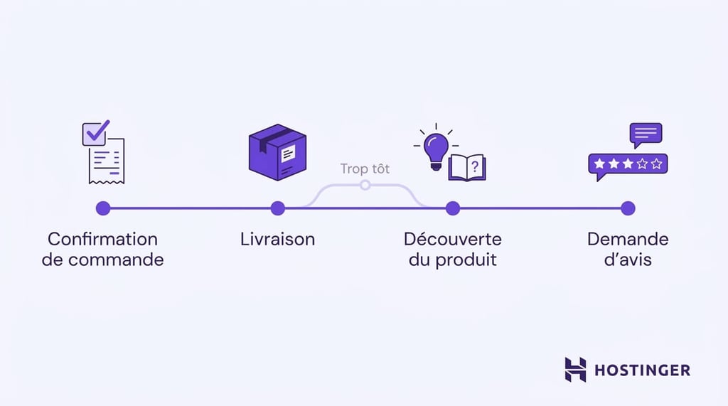Exemple de séquence d’emails après l’achat