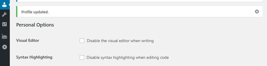 Komunikat o pomyślnym zaktualizowaniu