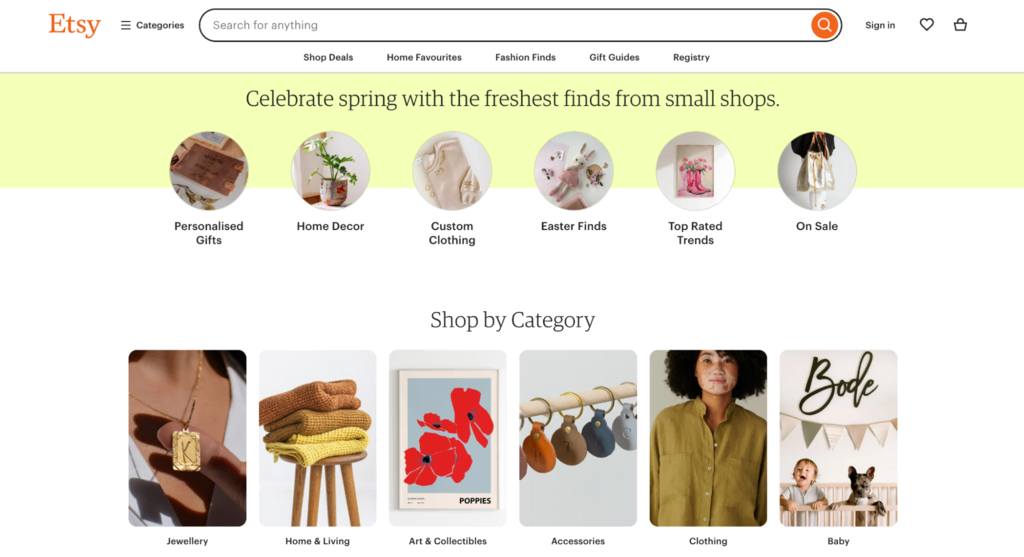 Strona główna Etsy
