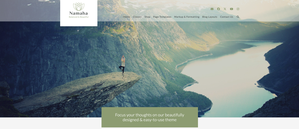 Strona demonstracyjna Namaha