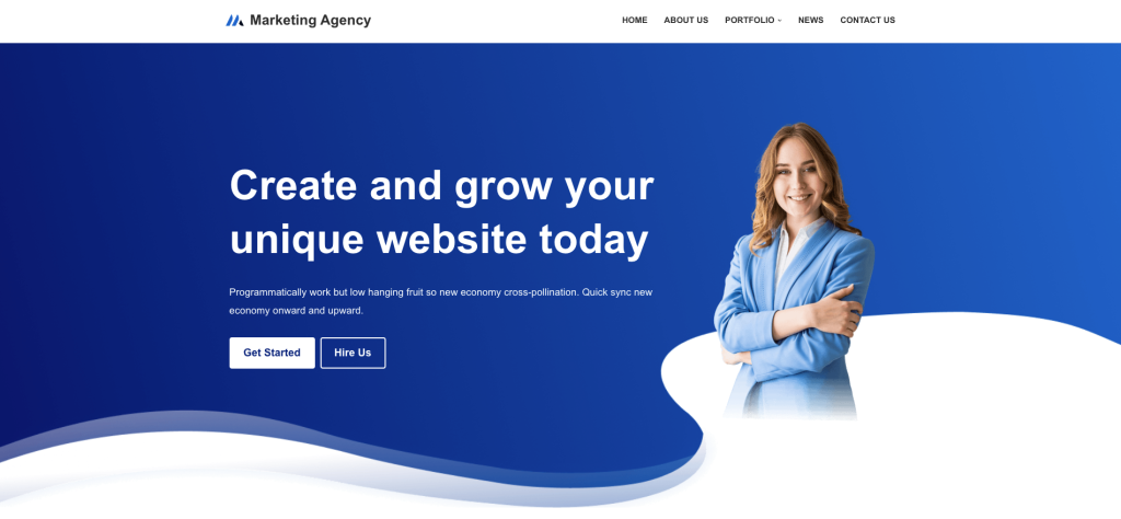 Strona demonstracyjna Neve