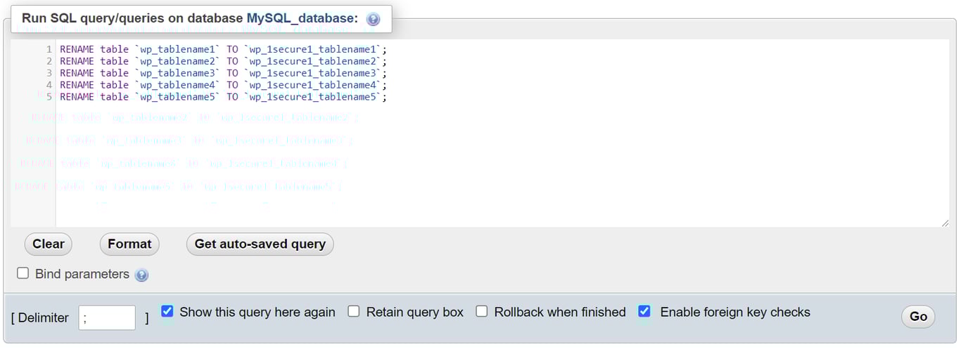 Pole wprowadzania SQL