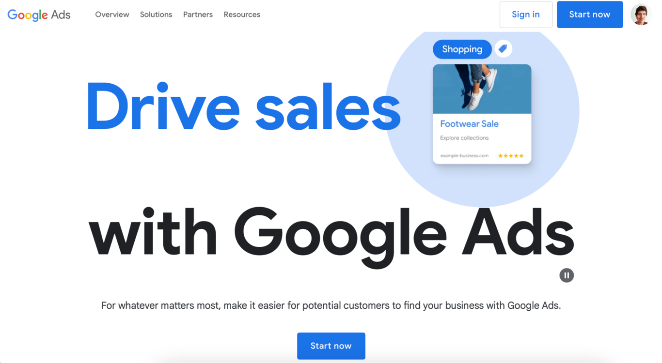 Strona główna Google Ads