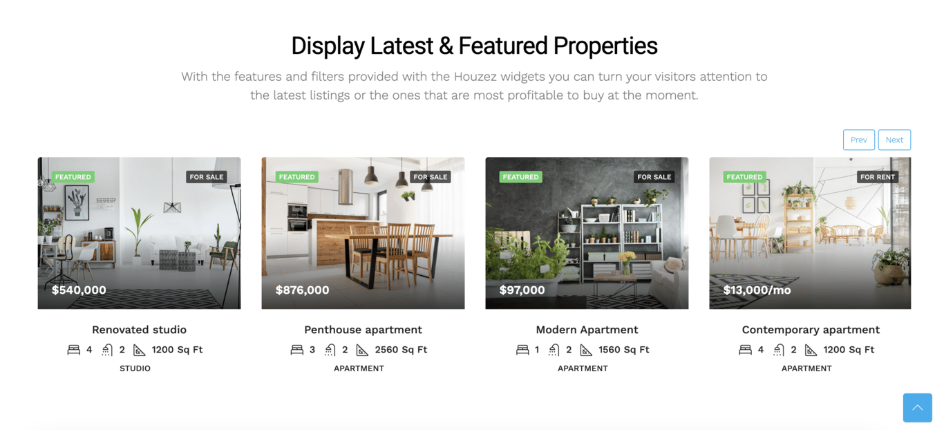 Przykład implementacji pól niestandardowych na stronie z ofertami nieruchomości